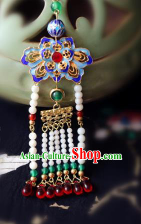 Chinese Traditional Handmade Cloisonne Tassel Brooch Classical Accessories Breastpin for Women Chinese Traditional Handmade Cloisonne Tassel Brooch Classical Accessories Breastpin for Women