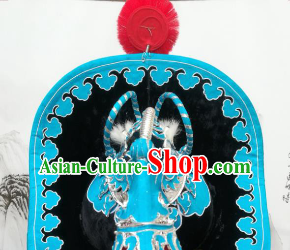 Chinese Beijing Opera Takefu Hair Accessories Ancient Soldiers Helmet Hat for Men Chinese Beijing Opera Takefu Hair Accessories Ancient Soldiers Helmet Hat for Men