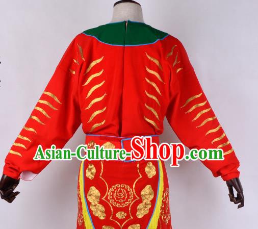 Professional Chinese Beijing Opera Takefu Costume Ancient Soldier Red Clothing for Adults Professional Chinese Beijing Opera Takefu Costume Ancient Soldier Red Clothing for Adults