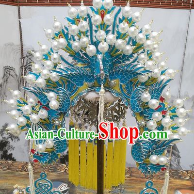 Chinese Beijing Opera Imperial Concubine Hair Accessories Ancient Palace Phoenix Coronet for Women