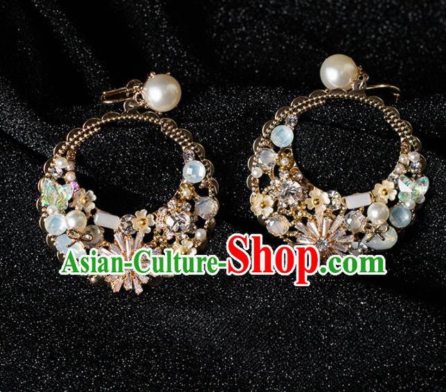 Top Grade Handmade Wedding Earrings Bride Zircon Ear Accessories for Women Top Grade Handmade Wedding Earrings Bride Zircon Ear Accessories for Women