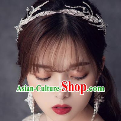 Top Grade Handmade Wedding Royal Crown Bride Zircon Hair Accessories for Women