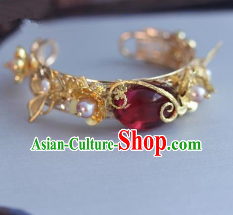Chinese Handmade Wedding Bracelet Traditional Hanfu Coloured Glaze Bangle Accessories for Women Chinese Handmade Wedding Bracelet Traditional Hanfu Coloured Glaze Bangle Accessories for Women