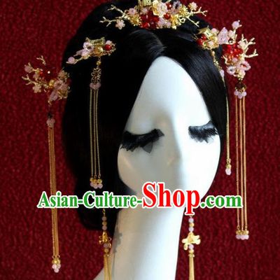 Top Grade Chinese Ancient Bride Wedding Hair Comb Hairpins Traditional Hair Accessories Headdress for Women