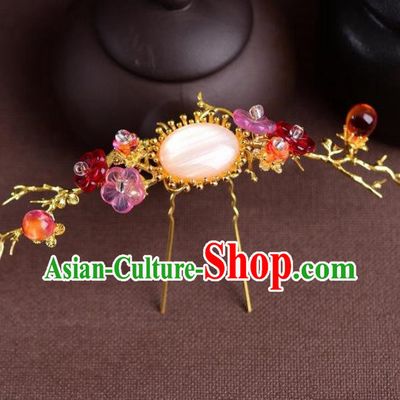 Handmade Chinese Ancient Princess Hairpins Traditional Hair Accessories Headdress for Women