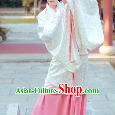 Chinese Traditional Ancient Hanfu Dress Han Dynasty Palace Princess Historical Costume for Women