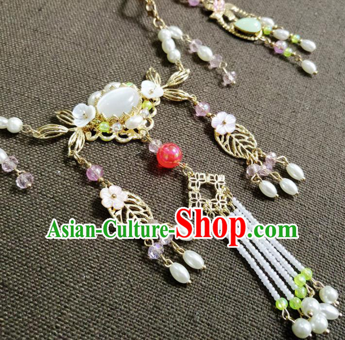 Chinese Handmade Jewelry Accessories Ancient Classical Hanfu Necklace for Women Chinese Handmade Jewelry Accessories Ancient Classical Hanfu Necklace for Women