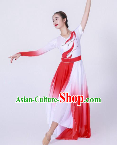 Chinese Traditional National Dance Clothing Classical Dance Red Costume for Women Chinese Traditional National Dance Clothing Classical Dance Red Costume for Women