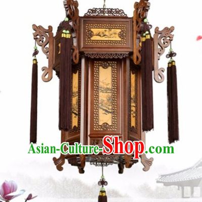 Ancient Chinese Style Wooden Palace Lantern