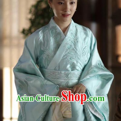 The Story Of MingLan Chinese Ancient Song Dynasty Marquise Embroidered Historical Costume for Women