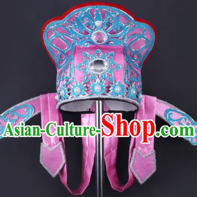 Chinese Traditional Peking Opera Niche Rosy Hat Classical Beijing Opera Number One Scholar Headwear for Men