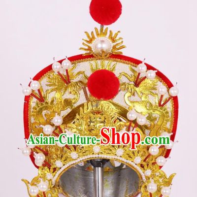 Chinese Traditional Peking Opera Female General Hat Classical Beijing Opera Headwear for Women