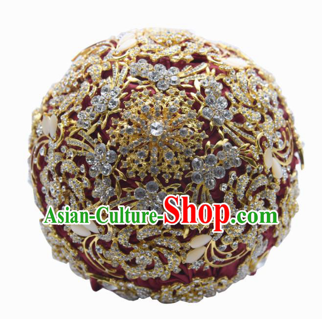 Chinese Traditional Wedding Bridal Bouquet Red Flwers Bunch for Women Chinese Traditional Wedding Bridal Bouquet Red Flwers Bunch for Women