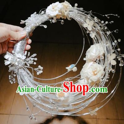Chinese Traditional Wedding Bridal Bouquet Hand Flowers Basket for Women