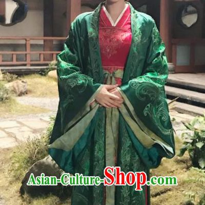 The Story Of MingLan Chinese Drama Ancient Song Dynasty Wedding Embroidered Historical Costume and Headpiece for Women