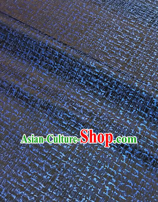 Asian Chinese Royal Pattern Blue Brocade Fabric Traditional Silk Fabric Tang Suit Material Asian Chinese Royal Pattern Blue Brocade Fabric Traditional Silk Fabric Tang Suit Material