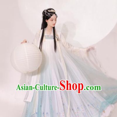 Chinese Traditional Tang Dynasty Princess Hanfu Dress Ancient Drama Peri Costume for Women