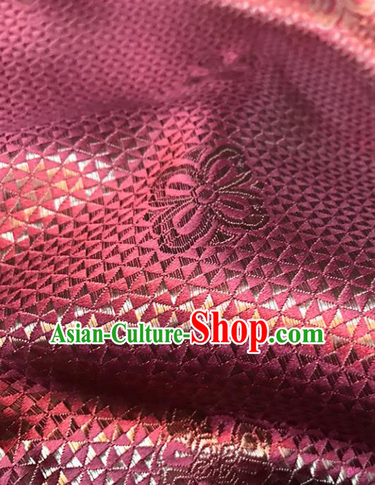 Asian Chinese Royal Clover Pattern Pink Brocade Fabric Traditional Silk Fabric Tang Suit Material Asian Chinese Royal Clover Pattern Pink Brocade Fabric Traditional Silk Fabric Tang Suit Material