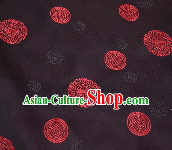 Asian Chinese Traditional Round Pattern Brocade Fabric Tang Suit Silk Material Asian Chinese Traditional Round Pattern Brocade Fabric Tang Suit Silk Material