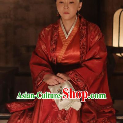 Chinese Ancient Drama The Story Of MingLan Song Dynasty Marquise Dowager Embroidered Historical Costume for Women
