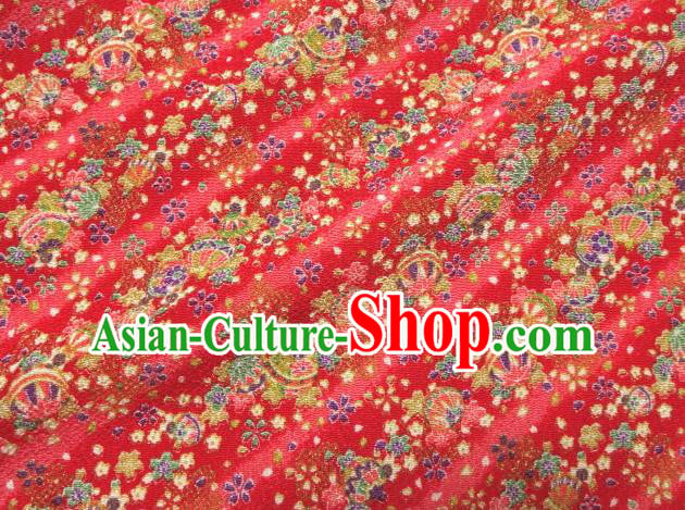 Asian Traditional Classical CamomileHus Pattern Red Brocade Tapestry Satin Fabric Japanese Kimono Silk Material Asian Traditional Classical CamomileHus Pattern Red Brocade Tapestry Satin Fabric Japanese Kimono Silk Material