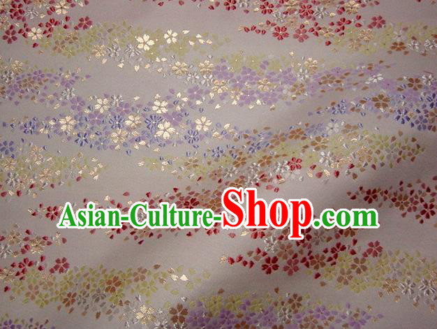 Asian Traditional Damask Classical Sakura Pattern Brocade Fabric Japanese Kimono Tapestry Satin Silk Material Asian Traditional Damask Classical Sakura Pattern Brocade Fabric Japanese Kimono Tapestry Satin Silk Material