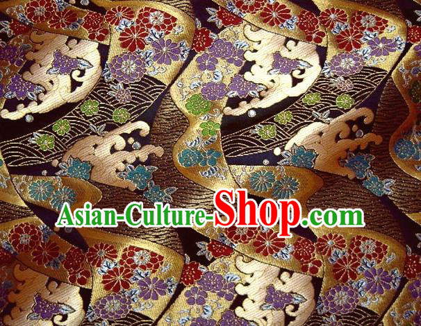 Asian Traditional Damask Brocade Fabric Japanese Kimono Classical Sakura Pattern Tapestry Satin Silk Material Asian Traditional Damask Brocade Fabric Japanese Kimono Classical Sakura Pattern Tapestry Satin Silk Material