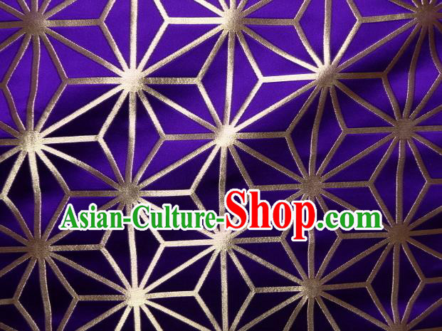 Asian Japanese Traditional Purple Brocade Classical Pattern Baldachin Fabric Kimono Tapestry Satin Silk Material Asian Japanese Traditional Purple Brocade Classical Pattern Baldachin Fabric Kimono Tapestry Satin Silk Material