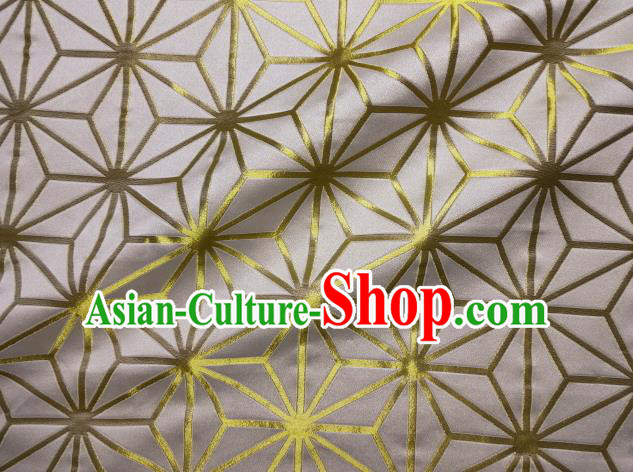 Asian Japanese Traditional White Brocade Classical Pattern Baldachin Fabric Kimono Tapestry Satin Silk Material Asian Japanese Traditional White Brocade Classical Pattern Baldachin Fabric Kimono Tapestry Satin Silk Material