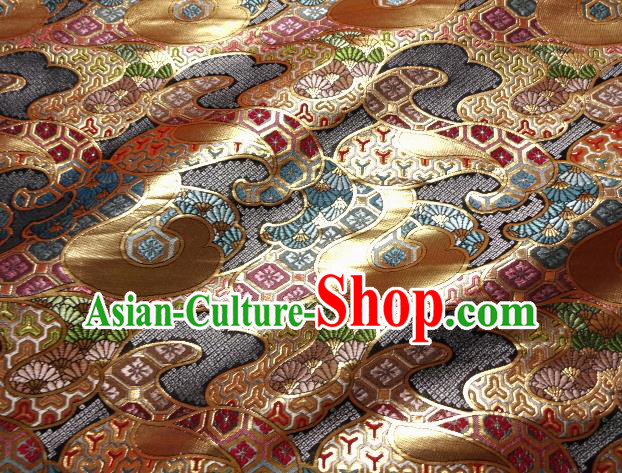 Asian Japanese Traditional Brocade Fabric Classical Pattern Baldachin Kimono Tapestry Satin Silk Material Asian Japanese Traditional Brocade Fabric Classical Pattern Baldachin Kimono Tapestry Satin Silk Material