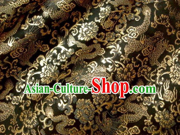 Asian Japanese Traditional Kimono Tapestry Satin Brocade Fabric Classical Dragons Pattern Baldachin Silk Material Asian Japanese Traditional Kimono Tapestry Satin Brocade Fabric Classical Dragons Pattern Baldachin Silk Material