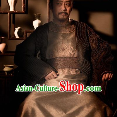 The Story Of MingLan Chinese Ancient Song Dynasty Officer Grandee Secretary Embroidered Costume for Men