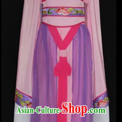 Chinese Traditional Beijing Opera Princess Purple Dress Ancient Peri Embroidered Costume for Women