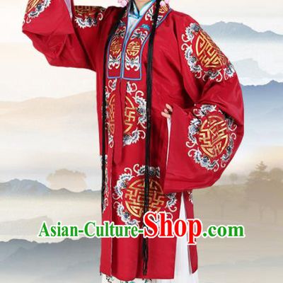 Chinese Traditional Beijing Opera Pantaloon Red Dress Ancient Landlord Shiva Embroidered Costume for Women