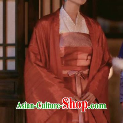 The Story Of MingLan Chinese Ancient Young Mistress Embroidered Replica Costume for Women