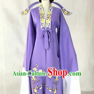 Chinese Traditional Beijing Opera Niche Purple Clothing Ancient Number One Scholar Embroidered Costume for Men