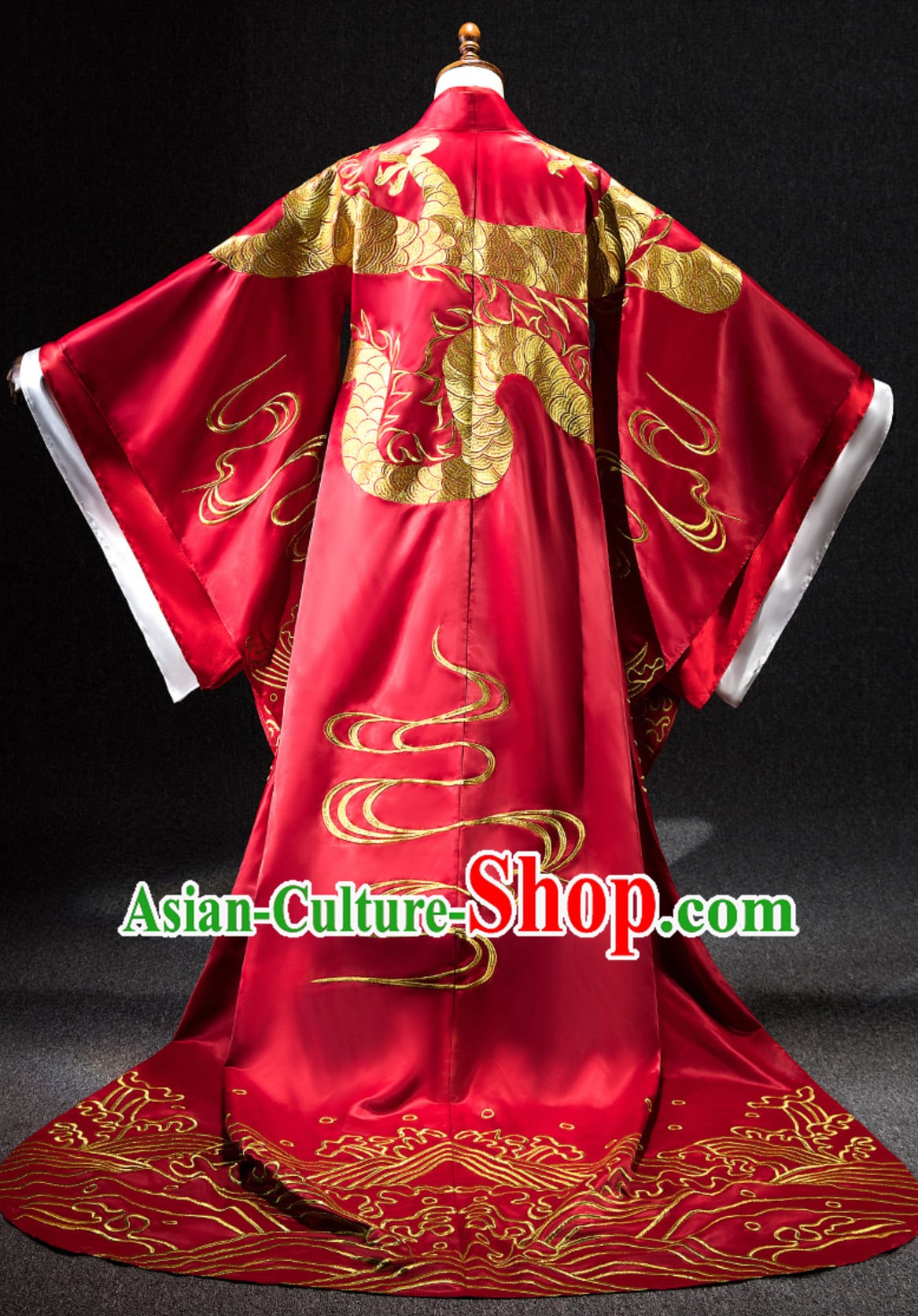 Ancient Chinese Emperor Embroidered Dragon Garment Complete Set Ancient Chinese Emperor Embroidered Dragon Garment Complete Set
