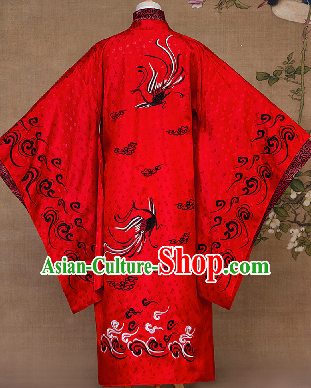 Ancient Chinese Emperor Embroidered Dragon Garment Complete Set Ancient Chinese Emperor Embroidered Dragon Garment Complete Set