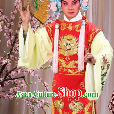 Professional Chinese Traditional Beijing Opera Niche Costume Ancient Prince Red Clothing for Adults