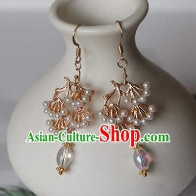 Chinese Traditional Hanfu Ear Accessories Ancient Princess Pine Earrings for Women