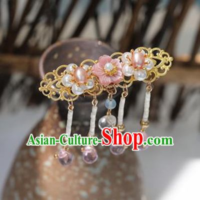 Chinese Ancient Princess Flower Hairpins Traditional Hanfu Hair Accessories for Women