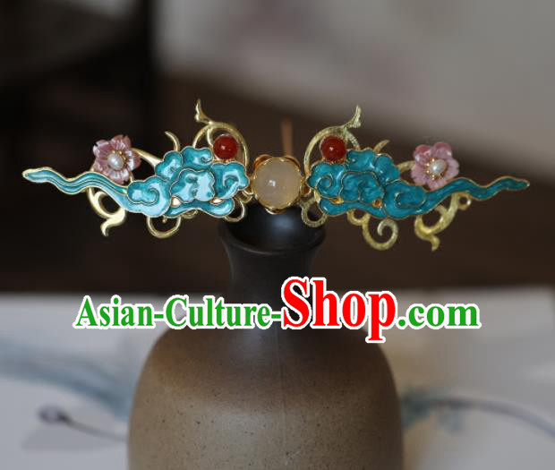 Chinese Ancient Princess Tassel Chalcedony Hairpins Traditional Hanfu Hair Accessories for Women Chinese Ancient Princess Tassel Chalcedony Hairpins Traditional Hanfu Hair Accessories for Women