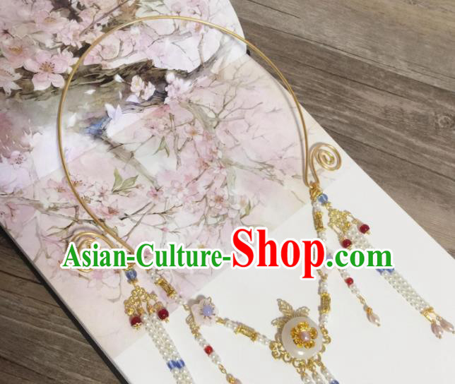 Chinese Traditional Hanfu Necklace Accessories Ancient Princess Necklet for Women Chinese Traditional Hanfu Necklace Accessories Ancient Princess Necklet for Women