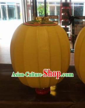 Chinese Traditional Palace Lantern Handmade Yellow New Year Lanterns