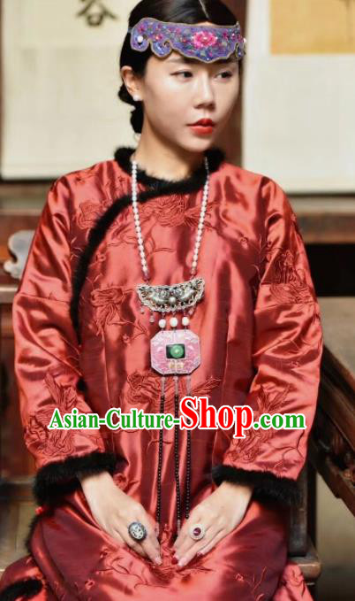 Chinese Traditional Jewelry Accessories Classical Embroidered Tassel Jade Necklace for Women Chinese Traditional Jewelry Accessories Classical Embroidered Tassel Jade Necklace for Women