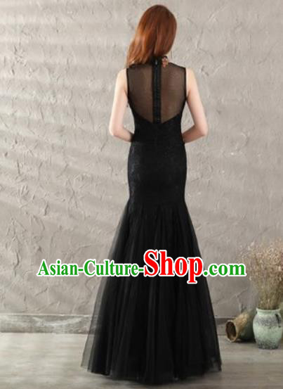 Chinese Traditional National Costume Classical Wedding Black Veil Fishtail Full Dress for Women Chinese Traditional National Costume Classical Wedding Black Veil Fishtail Full Dress for Women