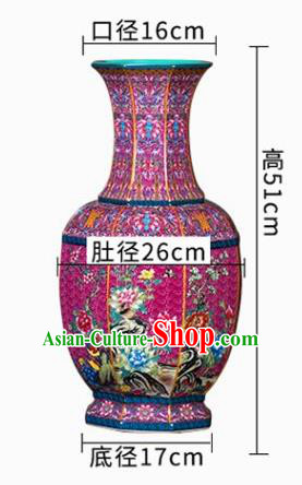 Chinese Jingdezhen Ceramic Yellow Powder Enamel Vase Handicraft Traditional Porcelain Vase Chinese Jingdezhen Ceramic Yellow Powder Enamel Vase Handicraft Traditional Porcelain Vase
