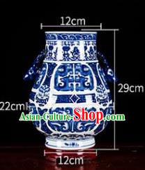 Chinese Jingdezhen Ceramic Craft Twine Pattern Jar Enamel Handicraft Traditional Porcelain Vase Chinese Jingdezhen Ceramic Craft Twine Pattern Jar Enamel Handicraft Traditional Porcelain Vase