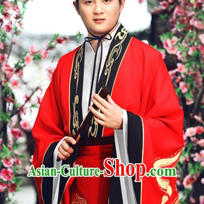 Tang Dynasty Imperial Wedding Dress and Hat for Bridegroom