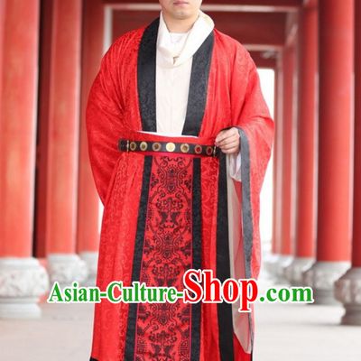 Tang Dynasty Wedding Dresses and Hat for Bridegroom